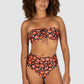 Flamenco Gathered High Waist Bikini Bottom