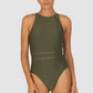 Rococco High Neck One Piece Swimsuit